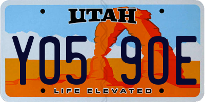 UT license plate Y059OE
