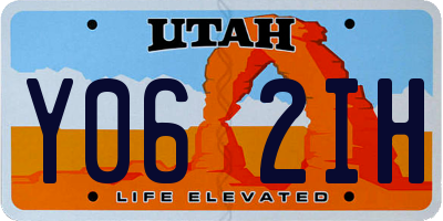 UT license plate Y062IH