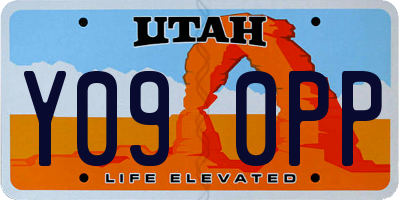 UT license plate Y090PP