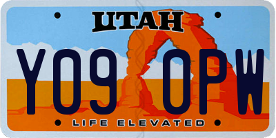 UT license plate Y090PW