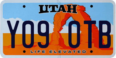 UT license plate Y090TB