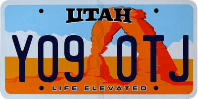 UT license plate Y090TJ