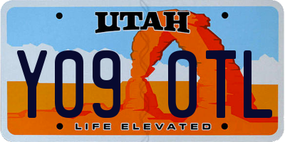 UT license plate Y090TL