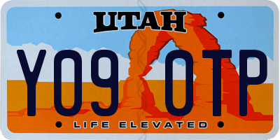UT license plate Y090TP