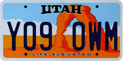 UT license plate Y090WM