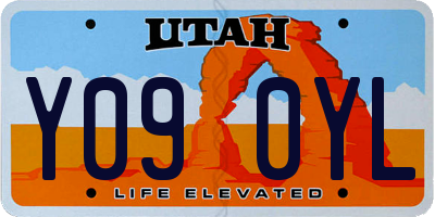UT license plate Y090YL