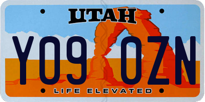 UT license plate Y090ZN