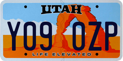 UT license plate Y090ZP