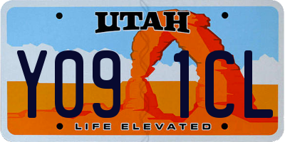 UT license plate Y091CL