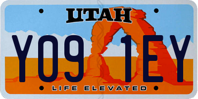 UT license plate Y091EY