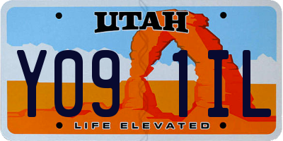 UT license plate Y091IL