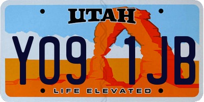 UT license plate Y091JB