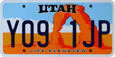 UT license plate Y091JP
