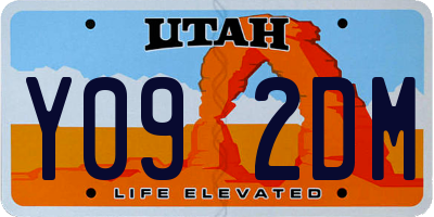 UT license plate Y092DM