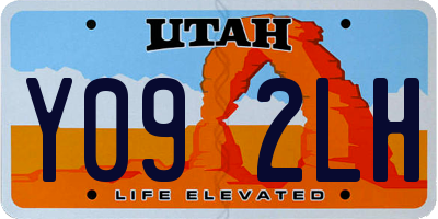 UT license plate Y092LH