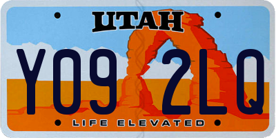 UT license plate Y092LQ