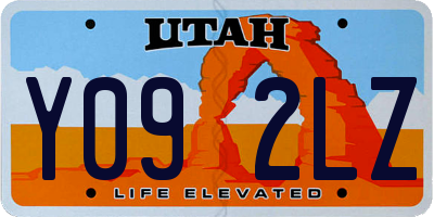 UT license plate Y092LZ
