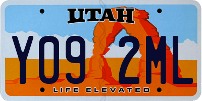 UT license plate Y092ML