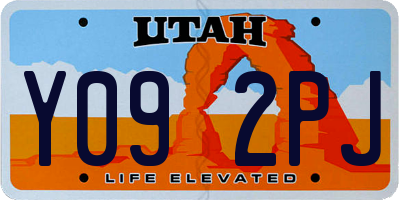 UT license plate Y092PJ