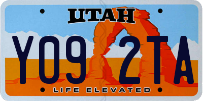 UT license plate Y092TA