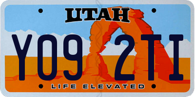 UT license plate Y092TI