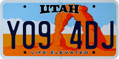UT license plate Y094DJ