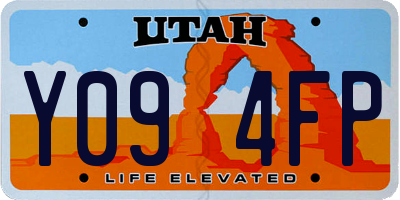 UT license plate Y094FP