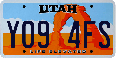UT license plate Y094FS