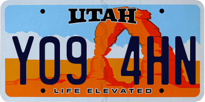 UT license plate Y094HN