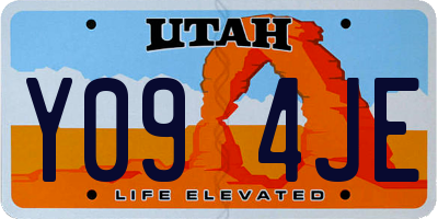 UT license plate Y094JE