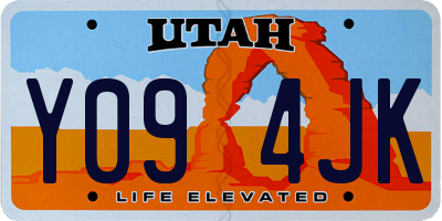 UT license plate Y094JK