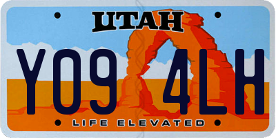 UT license plate Y094LH