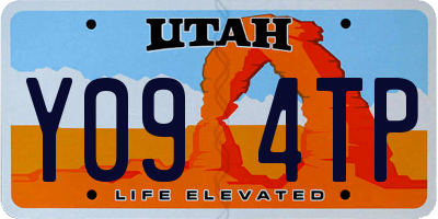 UT license plate Y094TP