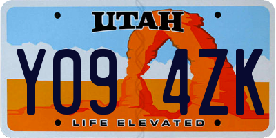UT license plate Y094ZK