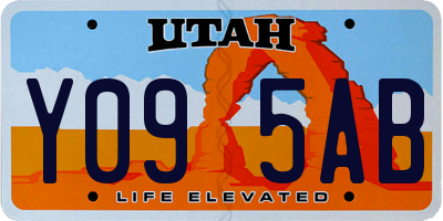 UT license plate Y095AB