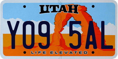 UT license plate Y095AL