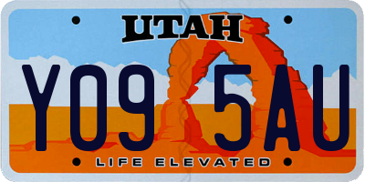 UT license plate Y095AU
