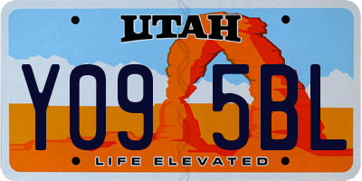 UT license plate Y095BL