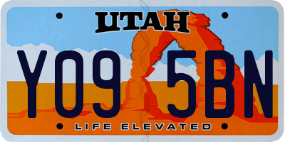 UT license plate Y095BN
