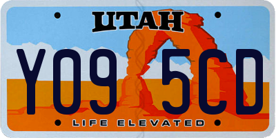 UT license plate Y095CD