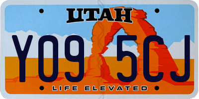 UT license plate Y095CJ