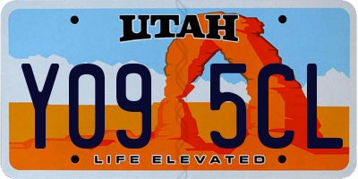 UT license plate Y095CL