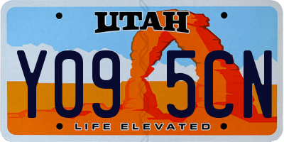 UT license plate Y095CN
