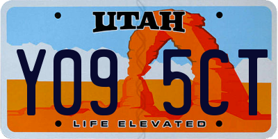 UT license plate Y095CT