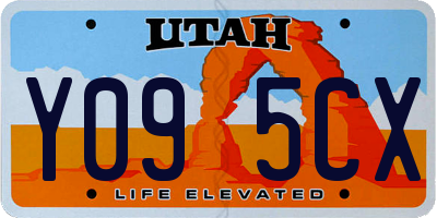 UT license plate Y095CX