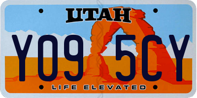 UT license plate Y095CY