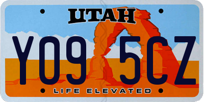UT license plate Y095CZ