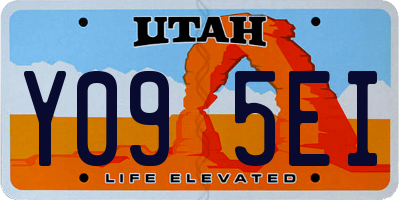 UT license plate Y095EI