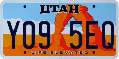 UT license plate Y095EQ