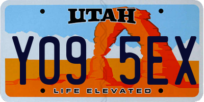 UT license plate Y095EX